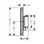 Hansgrohe ShowerSelect Comfort Q Bateria prysznicowa termostatyczna podtynkowa czarny chrom szczotkowany 15581340 - zdjęcie 2