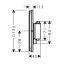 Hansgrohe ShowerSelect Comfort Q Bateria wannowo-prysznicowa termostatyczna podtynkowa czarny chrom szczotkowany 15583340 - zdjęcie 2