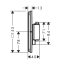 Hansgrohe ShowerSelect Comfort Q Bateria wannowo-prysznicowa termostatyczna podtynkowa czarny chrom szczotkowany 15586340 - zdjęcie 2