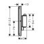Hansgrohe ShowerSelect Comfort S Bateria prysznicowa podtynkowa termostatyczna czarny chrom szczotkowany 15553340 - zdjęcie 2