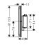 Hansgrohe ShowerSelect Comfort S Bateria prysznicowa termostatyczna podtynkowa czarny chrom szczotkowany 15562340 - zdjęcie 2
