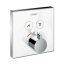 Hansgrohe ShowerSelect Glass Bateria wannowo-prysznicowa podtynkowa z termostatem biała/chrom 15738400 - zdjęcie 1