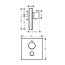 Hansgrohe ShowerSelect Glass Bateria wannowo-prysznicowa podtynkowa termostatyczna czarny/chrom 15735600 - zdjęcie 2
