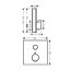 Hansgrohe ShowerSelect Glass Bateria wannowo-prysznicowa podtynkowa termostatyczna czarny/chrom 15737600 - zdjęcie 2