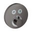 Hansgrohe ShowerSelect S Bateria wannowo-prysznicowa podtynkowa z termostatem czarny chrom szczotkowany 15743340 - zdjęcie 1