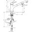 Hansgrohe Talis S Bateria kuchenna, chrom 32842000 - zdjęcie 2