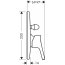 Hansgrohe Talis S Bateria wannowo-prysznicowa podtynkowa chrom 72407000 - zdjęcie 2