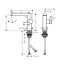 Hansgrohe Tecturis E Bateria umywalkowa Fine CoolStart Ecosmart+ z korkiem klik klak biały mat 73020700 - zdjęcie 2
