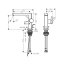 Hansgrohe Tecturis E Bateria umywalkowa Fine CoolStart Ecosmart+ z korkiem klik klak czarny mat 73023670 - zdjęcie 2