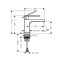 Hansgrohe Tecturis E Zawór do zimnej wody EcoSmart+ czarny mat 73013670 - zdjęcie 2
