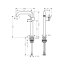 Hansgrohe Tecturis S Bateria umywalkowa wysoka CoolStart EcoSmart+ bez korka czarny mat 73372670 - zdjęcie 2