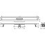 Hansgrohe uBox Universal Zestaw do montażu standardowego 120 cm kompletny do odpływu liniowego do wyłożenia płytkami 56027180 - zdjęcie 3
