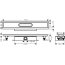 Hansgrohe uBox Universal Zestaw do montażu płaskiego 70 cm kompletny do odpływu liniowego do wyłożenia płytkami 56017180 - zdjęcie 3