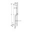 Hansgrohe Unica Pulsify S Drążek prysznicowy 65 cm czarny mat 24400670 - zdjęcie 2