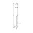 Hansgrohe Unica Pulsify S Drążek prysznicowy 90 cm czarny mat 24401670 - zdjęcie 2