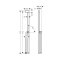 Hansgrohe Unica S Puro Drążek prysznicowy 90 cm czarny mat 24405670 - zdjęcie 2