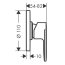 Hansgrohe Vernis Blend Bateria prysznicowa podtynkowa chrom 71663000 - zdjęcie 2