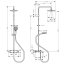 Hansgrohe Vernis Blend zestaw prysznicowy termostatyczny natynkowy chrom 26274000 - zdjęcie 3