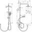 Hansgrohe Vernis Shape Zestaw prysznicowy natynkowy z deszczownicą chrom 26289000 - zdjęcie 3