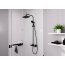 Hansgrohe Vernis Shape Zestaw prysznicowy termostatyczny natynkowy z deszczownicą czarny mat 26286670 - zdjęcie 3
