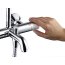 Hansgrohe Vernis Shape Zestaw wannowo-prysznicowy termostatyczny natynkowy z deszczownicą chrom 26284000 - zdjęcie 5