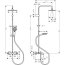 Hansgrohe Vernis Shape Zestaw wannowo-prysznicowy termostatyczny natynkowy z deszczownicą chrom 26284000 - zdjęcie 2