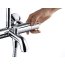 Hansgrohe Vernis Shape Zestaw wannowo-prysznicowy termostatyczny natynkowy z deszczownicą chrom 26284000 - zdjęcie 4