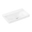 Hansgrohe Xelu Q Umywalka wisząca lub meblowa 80x48 cm prawa bez otworu na baterię biały połysk z powłoką SmartClean 61026450 - zdjęcie 1