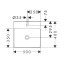 Hansgrohe Xelu Q Umywalka wpuszczana w blat 50x48 cm z otworem na baterię biały połysk z powłoką SmartClean 61014450 - zdjęcie 3