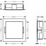 Hansgrohe XtraStoris Minimalistic Wnęka ścienna 30x30 cm czarny mat 56073670 - zdjęcie 3