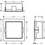 Hansgrohe XtraStoris Minimalistic Wnęka ścienna 30x30 cm czarny mat 56079670 - zdjęcie 2