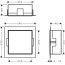 Hansgrohe XtraStoris Minimalistic Wnęka ścienna bez ozdobnej ramy 30 x 30 x 14 cm biały mat 56079700 - zdjęcie 3