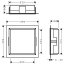 Hansgrohe XtraStoris Original Wnęka ścienna z ozdobną ramą 30 x 30 x 10 cm biały mat 56061700 - zdjęcie 2