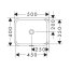 Hansgrohe Xuniva Q Umywalka podblatowa 50x40 cm biały połysk 60154450 - zdjęcie 2