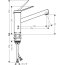 Hansgrohe Zesis M33 Bateria kuchenna chrom 74802000 - zdjęcie 3