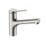 Hansgrohe Zesis M33 Bateria kuchenna z wyciąganą wylewką stal szlachetna 74820800 - zdjęcie 1