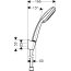 Hansgrohe Croma 100 Multi/Porter’S Zestaw prysznicowy 125 cm chrom 27593000 - zdjęcie 2