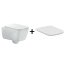 Hatria Fusion Q Zestaw Toaleta WC podwieszana 53x35,5 cm z deską sedesową wolnoopadającą, biały YXBV YXWY+YXVZ - zdjęcie 1