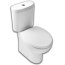 Hatria Erika Pro Toaleta WC kompaktowa 37x67,5x40,5 cm, biała YXBQ - zdjęcie 1