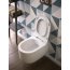 Hidra Gio Evolution Zestaw Toaleta WC podwieszana 55x36,5 cm Rimless bez kołnierza z deską wolnoopadającą biały GWR20+GZQ - zdjęcie 2