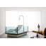 Hoesch Water Lounge Wanna prostokątna 200x120 cm z leżanką, szklana/stalowa 3690 - zdjęcie 2