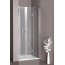 Huppe Aura Elegance 4-kąt Drzwi skrzydłowe ze stałym segmentem do wnęki 90x190 cm profile chrom eloxal, szkło przezroczyste Anti-Plaque 400202.092.322 - zdjęcie 4