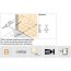 Huppe Aura Elegance 4-kąt Drzwi suwane 1-częściowe ze stałym segmentem 130x200 cm profile chrom eloxal szkło przezroczyste 401515.092.321 - zdjęcie 2