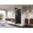 Huppe Aura Elegance 4-kąt Drzwi suwane 1-częściowe ze stałym segmentem 140x200 cm profile chrom eloxal szkło sand plus 401416.092.315 - zdjęcie 4