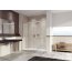 Huppe Aura Elegance 4-kąt Drzwi suwane 2-częściowe ze stałymi segmentami 180x190 cm profile chrom eloxal szkło przezroczyste Anti-Plaque 402103.092.322 - zdjęcie 4