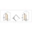 Huppe Aura Elegance 4-kąt Ścianka boczna SW 90x200 cm profile chrom eloxal, szkło przezroczyste Anti-Plaque 400609.092.322 - zdjęcie 3
