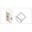 Huppe Classics 2 4-kąt Drzwi wahadłowe do wnęki 50-180x140-200 cm wykonanie na wymiar profile srebrne połysk szkło przezroczyste C23780069321 - zdjęcie 2