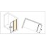 Huppe Classics 2 EasyEntry 4-kąt Ścianka boczna do drzwi suwanych SW 80x200 cm profile srebrne matowe szkło przezroczyste C25403087321 - zdjęcie 2