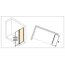 Huppe Classics 2 EasyEntry 4-kąt Ścianka boczna do drzwi suwanych 20-120x50-200 cm wykonanie na wymiar montaż w płaszczyźnie profile srebrne matowe szkło przezroczyste C25481087321 - zdjęcie 2