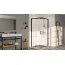 Huppe Classics 2 EasyEntry 4-kąt Wejście narożnikowe drzwi suwane 2-częściowe (1/2) 85x200 cm mocowanie lewe profile czarne Black Edition szkło przezroczyste C25108123321 - zdjęcie 1